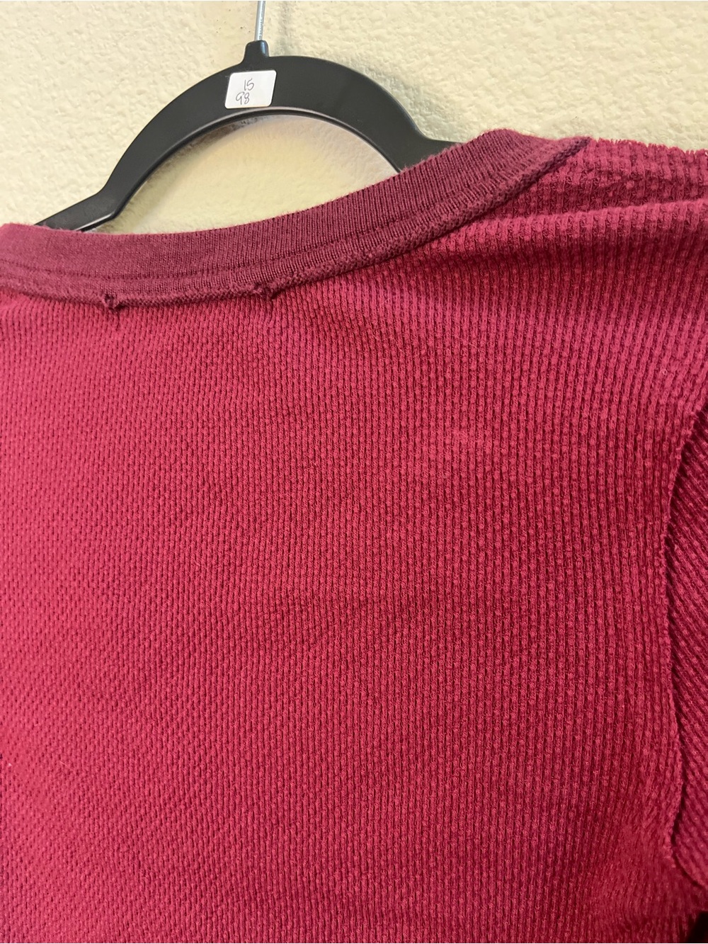We The Free Micah Burgundy Top - Size XS - Picture 8 of 9
